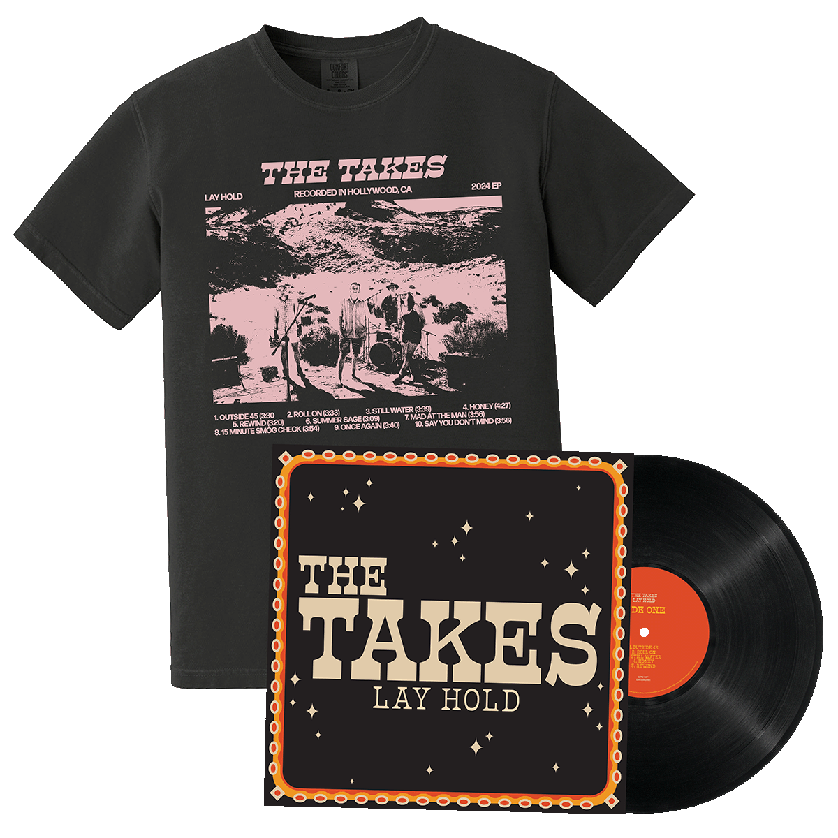 The Takes - Lay Hold Vinyl + Tee